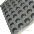 Silicone perforated 40 buns round shape bread form